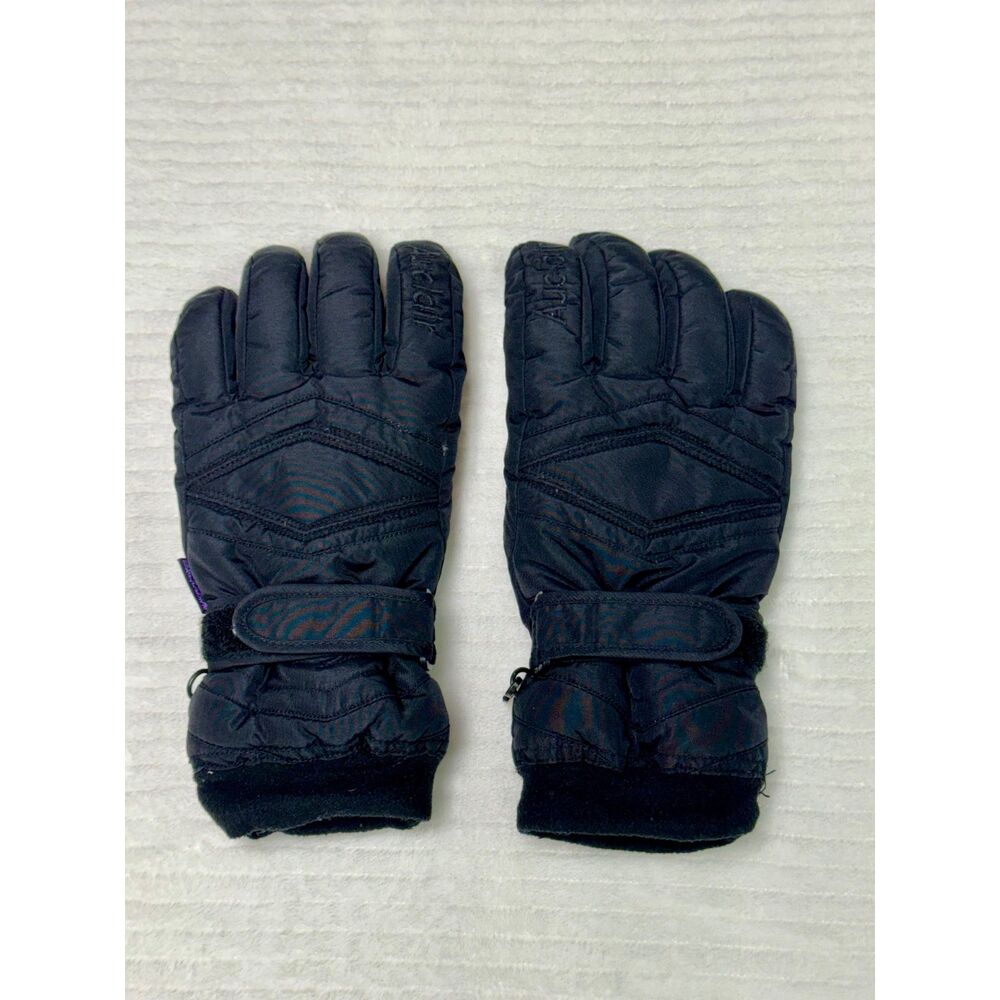 AUCLAIR Black Ski Gloves, Thinsulate 40 gram, Dritex, Women's Size Small